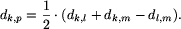  d_(k,p)=(1 over 2)c...