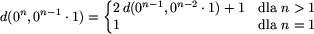 
      d(0^n, 0^(n-1...